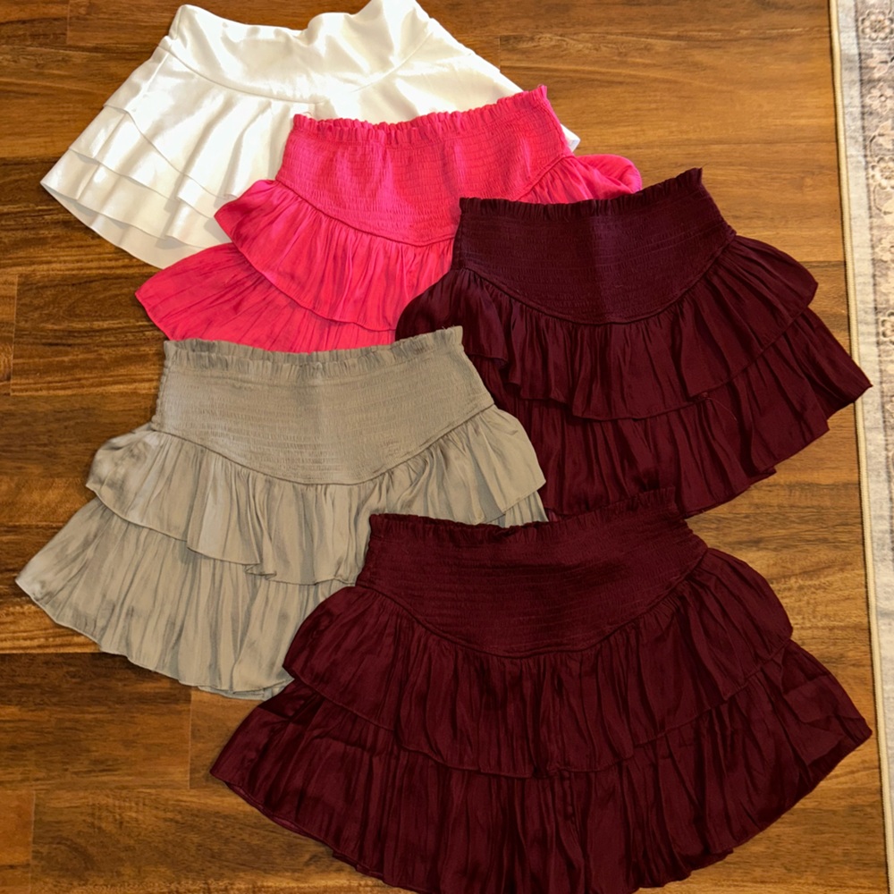 Colorful Layered Skirts Set